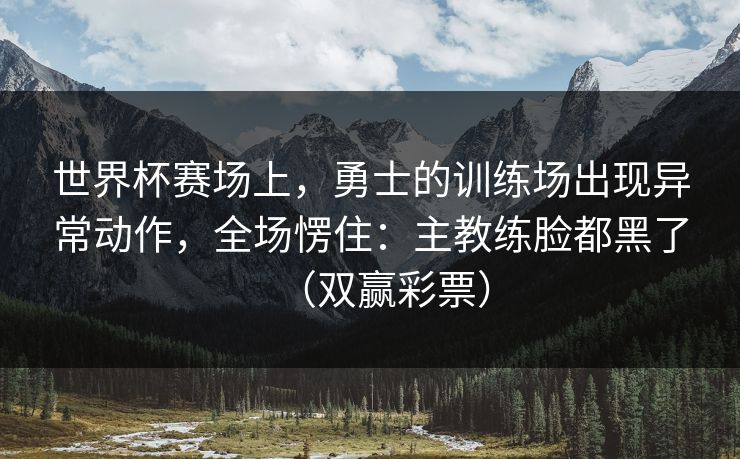 世界杯赛场上，勇士的训练场出现异常动作，全场愣住：主教练脸都黑了（双赢彩票）