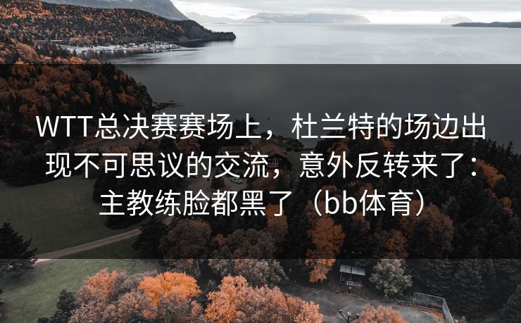 WTT总决赛赛场上，杜兰特的场边出现不可思议的交流，意外反转来了：主教练脸都黑了（bb体育）